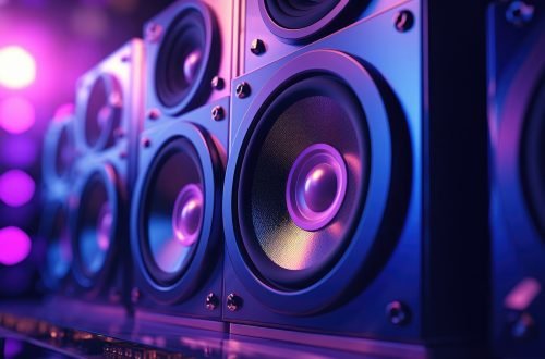 Equipo de sonido profesional en sala de alquiler para fiestas infantiles y cumpleaños en Gavà.